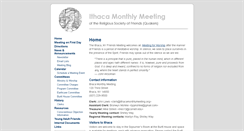 Desktop Screenshot of ithacamonthlymeeting.org